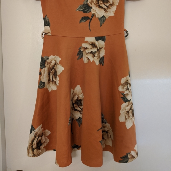 Sleeveless Floral Skater Dress - Picture 2 of 2